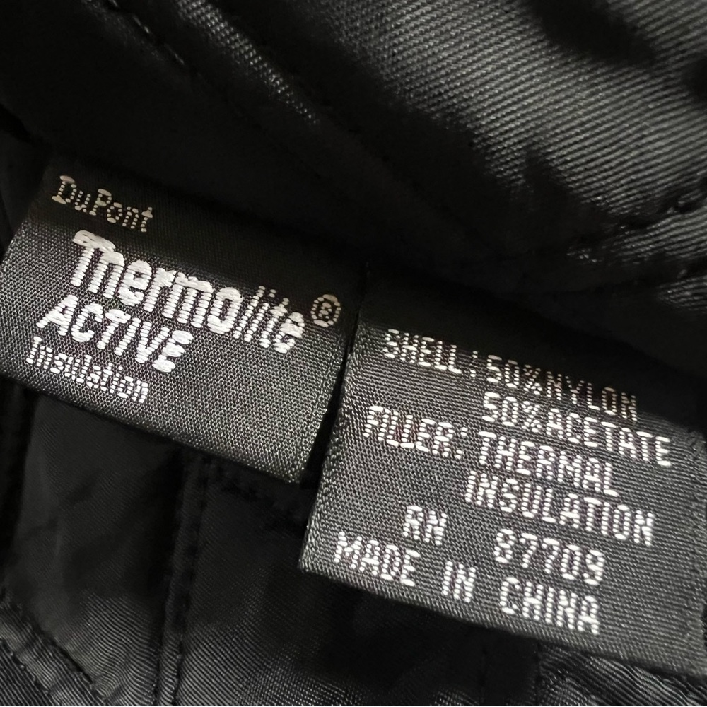 NOS Leather Limited Black Coat Thermolite Active Removable Insulation Women’s L - Picture 7 of 15